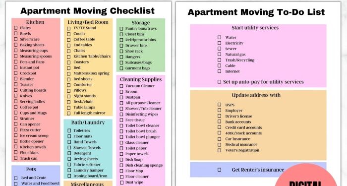 Move out checklist - fitytronic